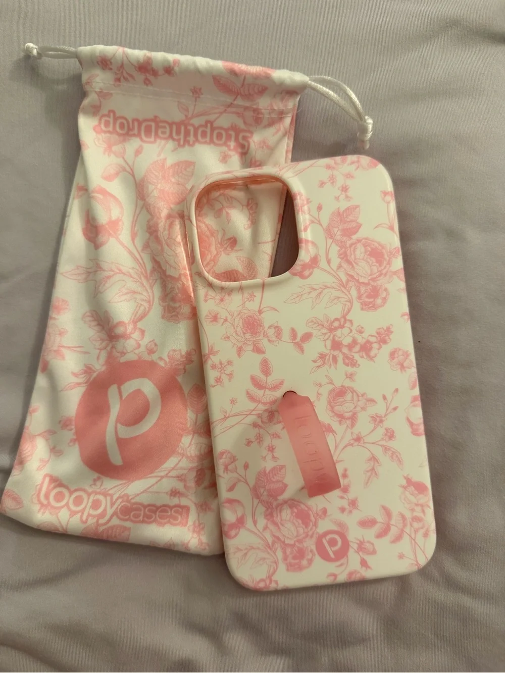 Loopy Case Pink Floral iPhone 13 Pro-Max